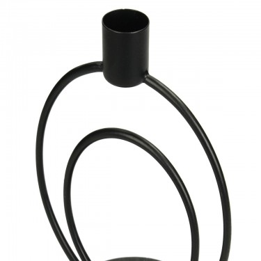 Κηροπήγιο ArteLibre Μαύρο Μέταλλο 11x8.5x14.5cm