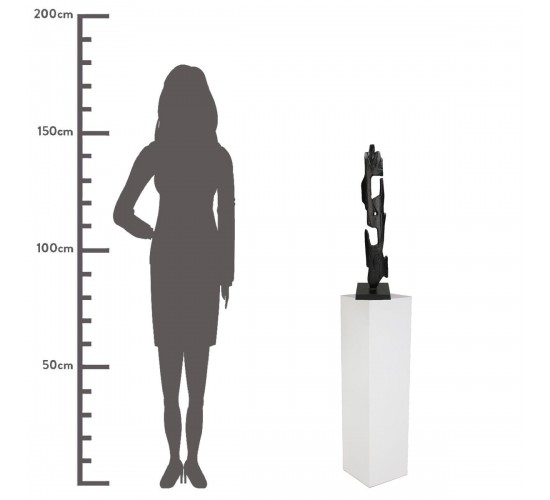 Διακοσμητικό ArteLibre Μαύρο Αλουμίνιο 13x12x67cm