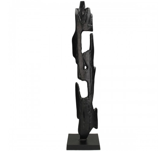 Διακοσμητικό ArteLibre Μαύρο Αλουμίνιο 13x12x67cm