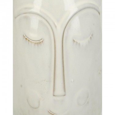 Βάζο ArteLibre Πρόσωπο Λευκό Κεραμικό 19x12.7x18.6cm