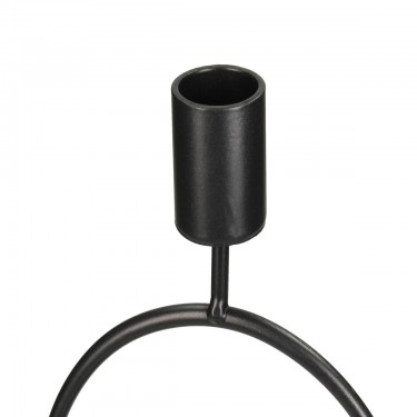 Κηροπήγιο ArteLibre Μαύρο Μέταλλο 11.8x8.2x29cm