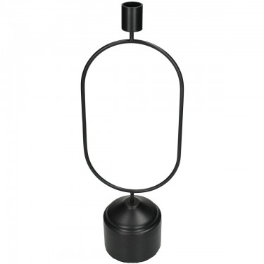 Κηροπήγιο ArteLibre Μαύρο Μέταλλο 13x8.5x36cm