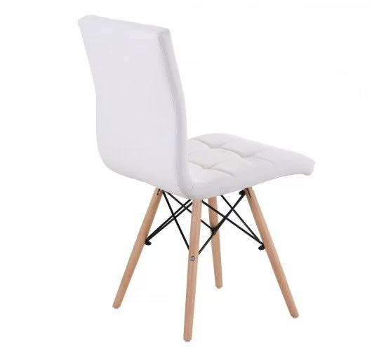 Καρέκλα CUPPLESSUS Λευκό PU 43x55x86cm Καρέκλα CUPPLESSUS Λευκό PU 43x55x86cm