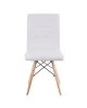 Καρέκλα CUPPLESSUS Λευκό PU 43x55x86cm Καρέκλα CUPPLESSUS Λευκό PU 43x55x86cm