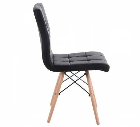 Καρέκλα CUPPLESSUS Μαύρο PU 43x55x86cm Καρέκλα CUPPLESSUS Μαύρο PU 43x55x86cm