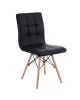 Καρέκλα CUPPLESSUS Μαύρο PU 43x55x86cm Καρέκλα CUPPLESSUS Μαύρο PU 43x55x86cm