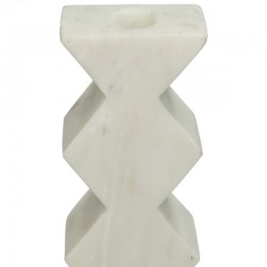 Κηροπήγιο ArteLibre Λευκό Μάρμαρο 8x4x15.5cm