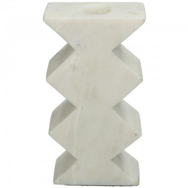Κηροπήγιο ArteLibre Λευκό Μάρμαρο 8x4x15.5cm
