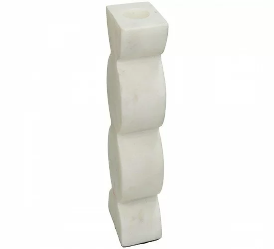 Κηροπήγιο Λευκό Μάρμαρο 5x4x15.5cm Κηροπήγιο Λευκό Μάρμαρο 5x4x15.5cm