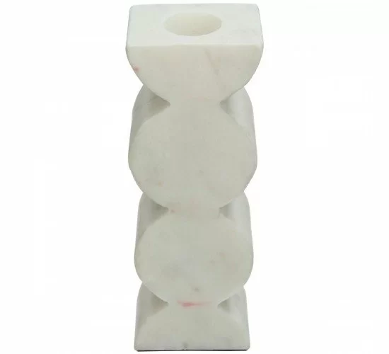 Κηροπήγιο Λευκό Μάρμαρο 5x4x15.5cm Κηροπήγιο Λευκό Μάρμαρο 5x4x15.5cm