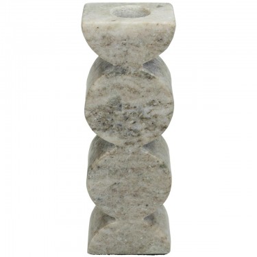 Κηροπήγιο ArteLibre Μπεζ Μάρμαρο 5x4x15.5cm