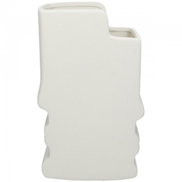 Βάζο ArteLibre Πρόσωπο Λευκό Κεραμικό 17.5x9.3x20.8cm