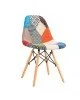 Καρέκλα ArteLibre KEET Patchwork Ύφασμα/Ξύλο 47x53x82cm Καρέκλα ArteLibre KEET Patchwork Ύφασμα/Ξύλο 47x53x82cm