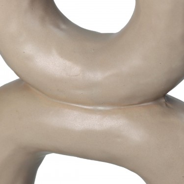 Κηροπήγιο ArteLibre Μπεζ Κεραμικό 19.5x6.5x27cm