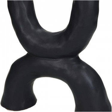 Κηροπήγιο ArteLibre Μαύρο Κεραμικό 20.5x6.5x31cm