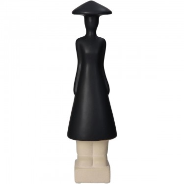 Διακοσμητικό ArteLibre Φιγούρα Άνθρωπος Κεραμικό Μαύρο 9x8x31.5cm