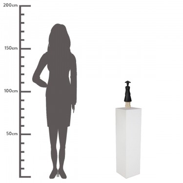 Διακοσμητικό ArteLibre Φιγούρα Άνθρωπος Κεραμικό Μαύρο 9x8x31.5cm