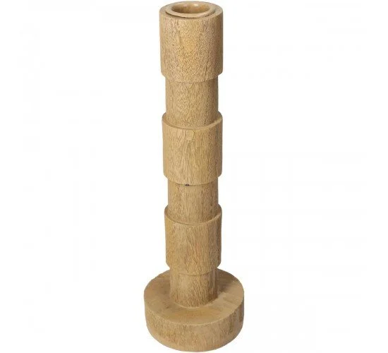 Κηροπήγιο Φυσικό Polyresin 7x7x23cm Κηροπήγιο Φυσικό Polyresin 7x7x23cm
