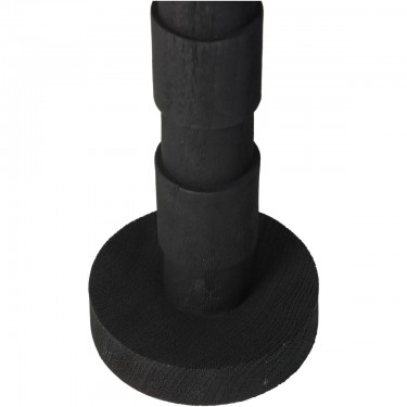 Κηροπήγιο ArteLibre Μαύρο Polyresin 8.8x8.8x36.5cm