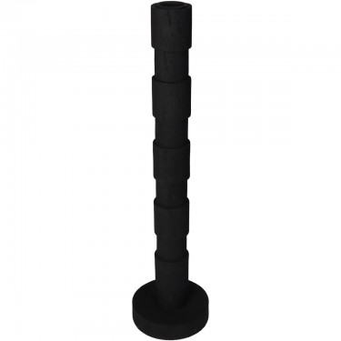 Κηροπήγιο ArteLibre Μαύρο Polyresin 8.8x8.8x36.5cm