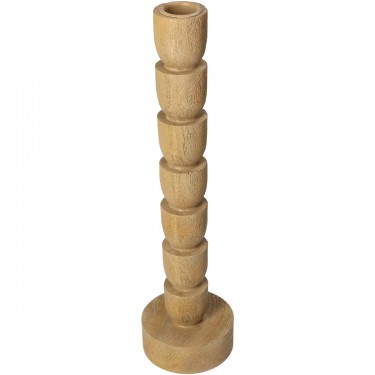 Κηροπήγιο ArteLibre Φυσικό Polyresin 8x8x30cm