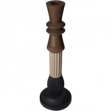 Κηροπήγιο ArteLibre Πολύχρωμο Polyresin 10x10x32cm