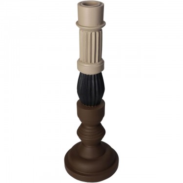 Κηροπήγιο ArteLibre Πολύχρωμο Polyresin 10x10x30cm