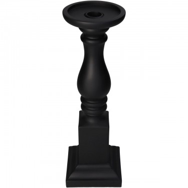 Κηροπήγιο ArteLibre Μαύρο Polyresin 10.2x10.2x32.5cm