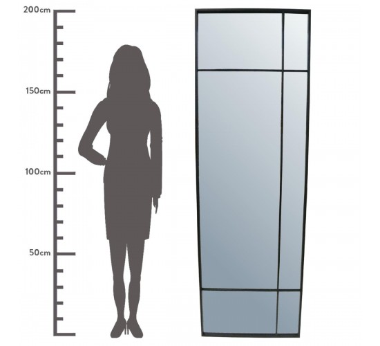 Καθρέπτης ArteLibre Μαύρο Μέταλλο 64.5x3x200cm
