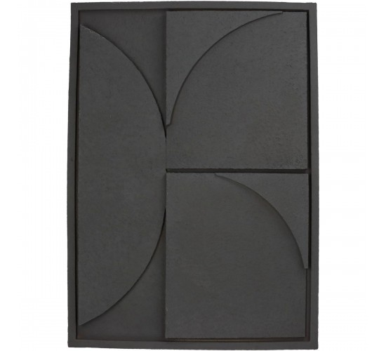 Διακοσμητικό Τοίχου Γκρι Polyresin 49.5x4.5x69.5cm Διακοσμητικό Τοίχου Γκρι Polyresin 49.5x4.5x69.5cm