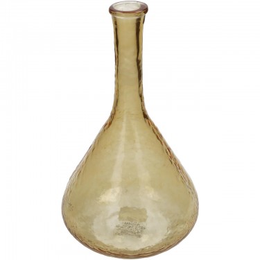 Βάζο ArteLibre Ώχρα Ανακυκλωμένο Γυαλί 17.8x17.8x30.5cm