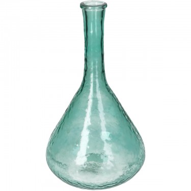 Βάζο ArteLibre Πετρόλ Ανακυκλωμένο Γυαλί 17.8x17.8x30.5cm