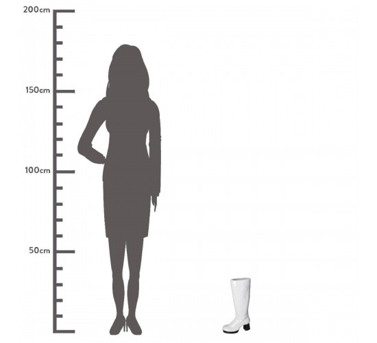 Βάζο ArteLibre Μπότα Λευκό Κεραμικό 18.7x8.3x34.5cm