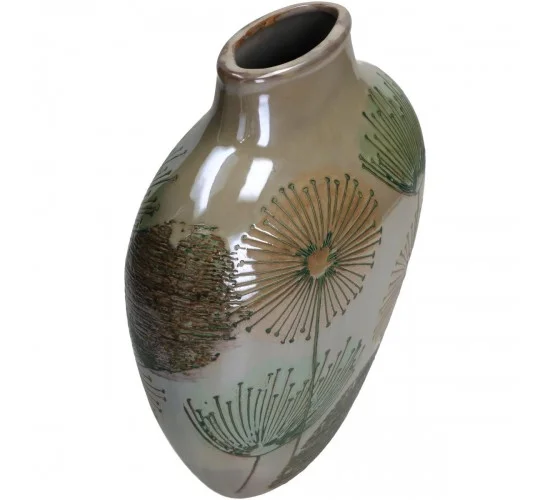 Βάζο Οβάλ Taupe Κεραμικό 23x12x24cm Βάζο Οβάλ Taupe Κεραμικό 23x12x24cm