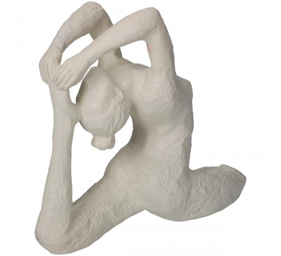 Διακοσμητικό ArteLibre Γυναίκα Κάνει Γιόγκα Ιβουάρ Polyresin 21.5x9.7x18.5cm