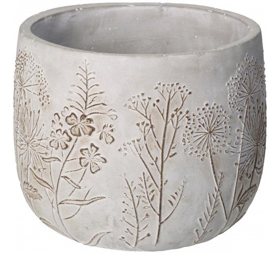 Κασπώ Λουλούδι Γκρι Τσιμέντο 18.5x18.5x14.5cm Κασπώ Λουλούδι Γκρι Τσιμέντο 18.5x18.5x14.5cm