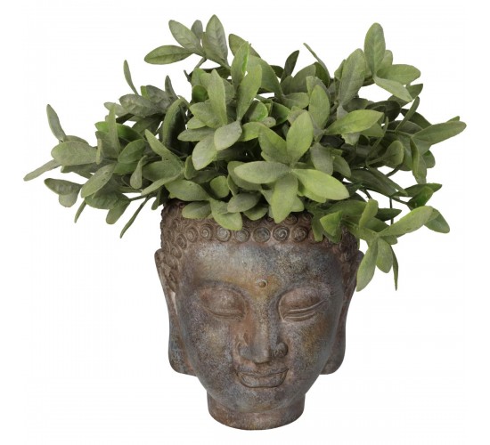 Κασπώ ArteLibre Βούδας Καφέ Τσιμέντο 15x13.5x16.5cm