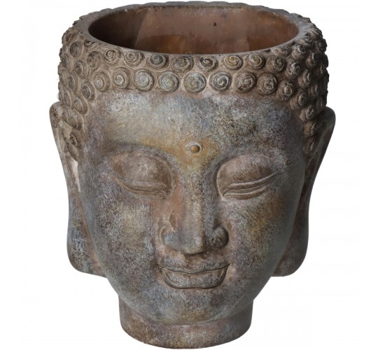 Κασπώ ArteLibre Βούδας Καφέ Τσιμέντο 15x13.5x16.5cm