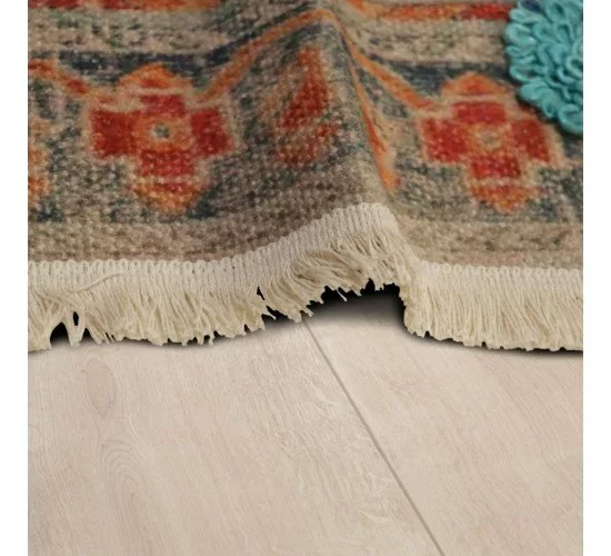 Χαλί Vintage Πολύχρωμο Βαμβακερό 80x150cm Χαλί Vintage Πολύχρωμο Βαμβακερό 80x150cm