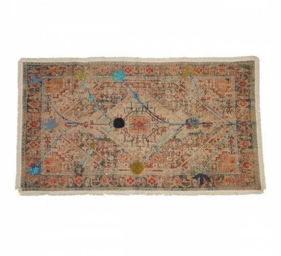 Χαλί Vintage Πολύχρωμο Βαμβακερό 80x150cm Χαλί Vintage Πολύχρωμο Βαμβακερό 80x150cm