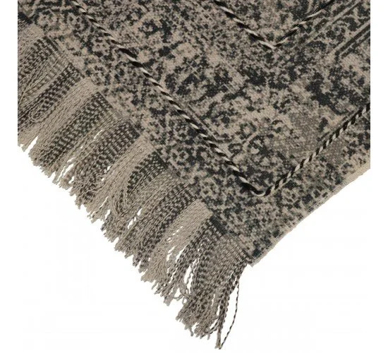 Χαλί Vintage Γκρι Βαμβακερό 120x180cm Χαλί Vintage Γκρι Βαμβακερό 120x180cm