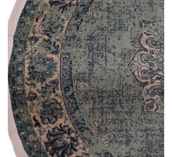 Χαλί ArteLibre Vintage Πράσινο Βαμβακερό 120x120cm
