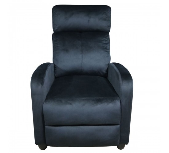 Πολυθρόνα ArteLibre Relax DIANELLA Μαύρο Βελούδο 77x90x99cm Πολυθρόνα ArteLibre Relax DIANELLA Μαύρο Βελούδο 77x90x99cm