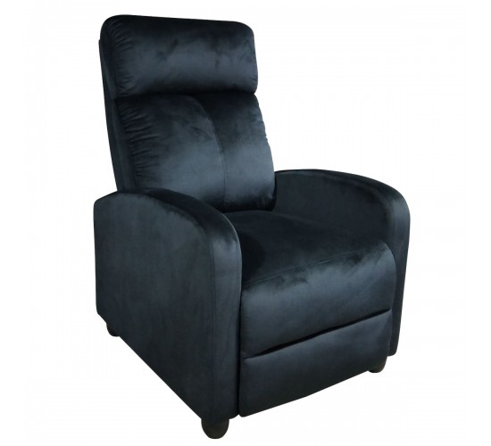 Πολυθρόνα ArteLibre Relax DIANELLA Μαύρο Βελούδο 77x90x99cm Πολυθρόνα ArteLibre Relax DIANELLA Μαύρο Βελούδο 77x90x99cm