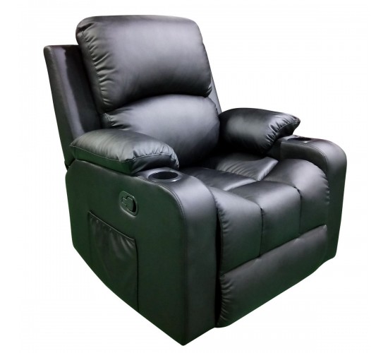 Πολυθρόνα ArteLibre Relax BELLADONA Μαύρο PU 91x102x112cm Πολυθρόνα ArteLibre Relax BELLADONA Μαύρο PU 91x102x112cm