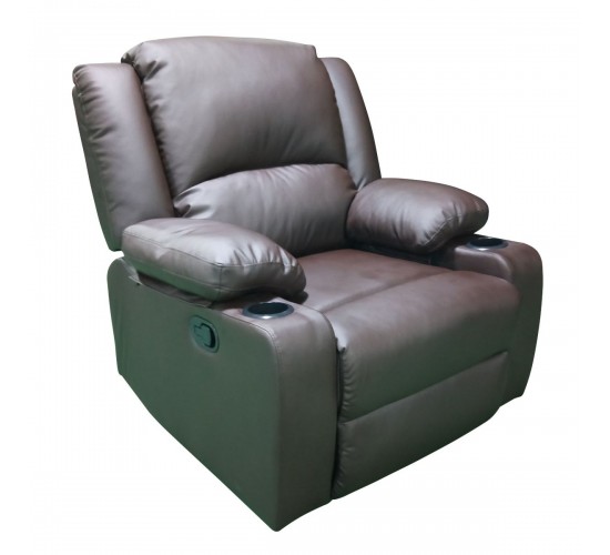 Πολυθρόνα ArteLibre Relax DAFODILL Καφέ PU 90x94x102cm Πολυθρόνα ArteLibre Relax DAFODILL Καφέ PU 90x94x102cm