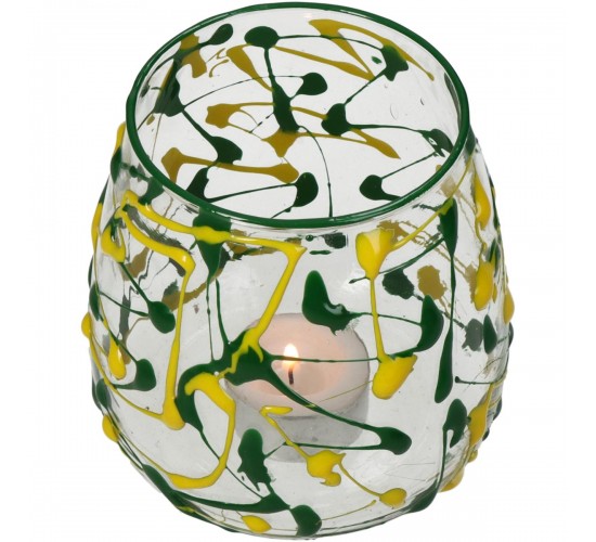 Κηροπήγιο ArteLibre Πολύχρωμο Γυαλί 11x11x11cm