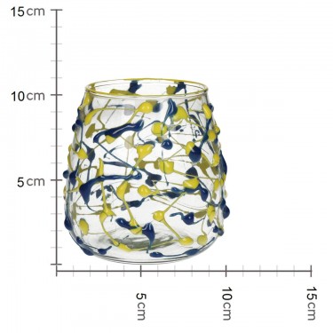 Κηροπήγιο ArteLibre Πολύχρωμο Γυαλί 11x11x11cm