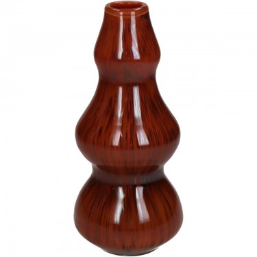 Βάζο ArteLibre Κόκκινο Γυαλί 10x10x22cm