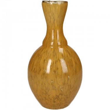 Βάζο ArteLibre Ώχρα Γυαλί 12x12x23cm